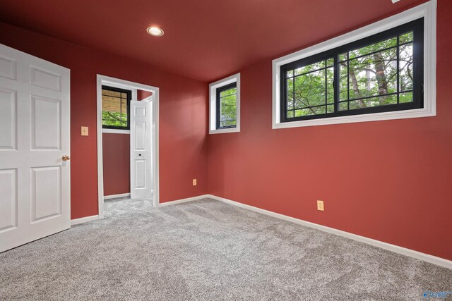 empty room with plenty of natural light and carpet