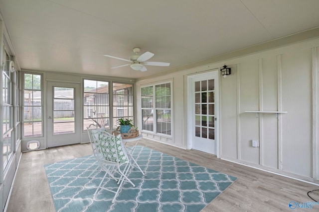 702 Royce Cir SE, Huntsville, AL 35803 - sunroom featuring french doors and wood finished floors