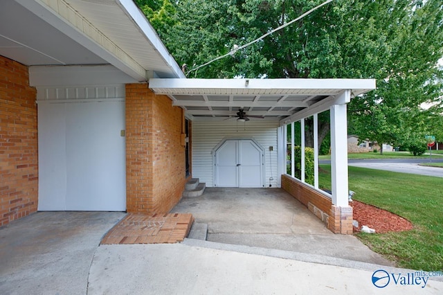 view of parking / parking lot featuring a carport