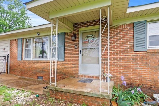 26740 Nick Davis Rd, Athens, AL 35613 - doorway to property with crawl space and brick siding