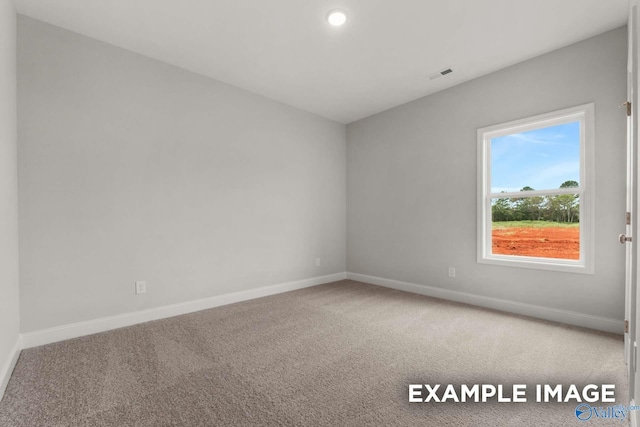 297 Keller Dr, Hazel Green, AL 35750 - carpeted spare room featuring recessed lighting, visible vents, and baseboards