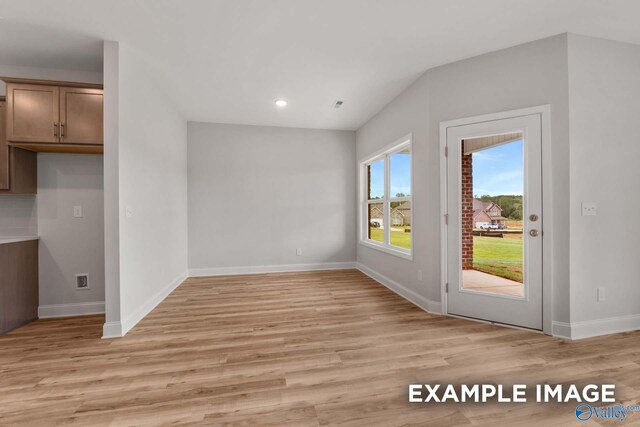 297 Keller Dr, Hazel Green, AL 35750 - interior space with light wood-style floors, recessed lighting, and baseboards