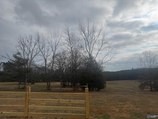 view of yard featuring a rural view