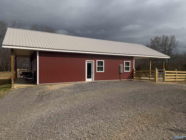 view of stable