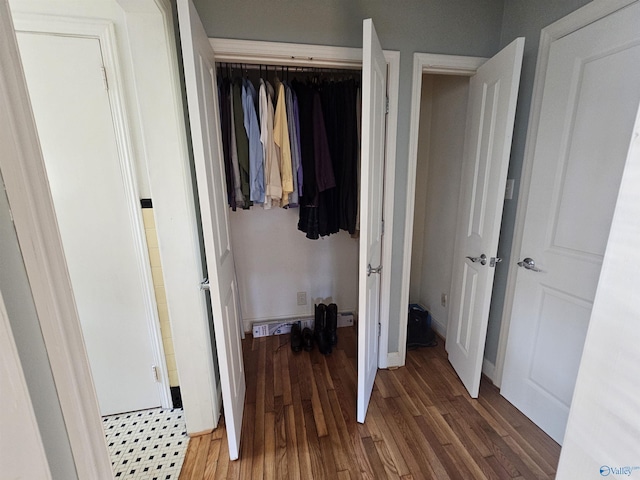 view of closet