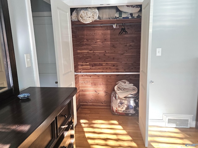 closet featuring visible vents