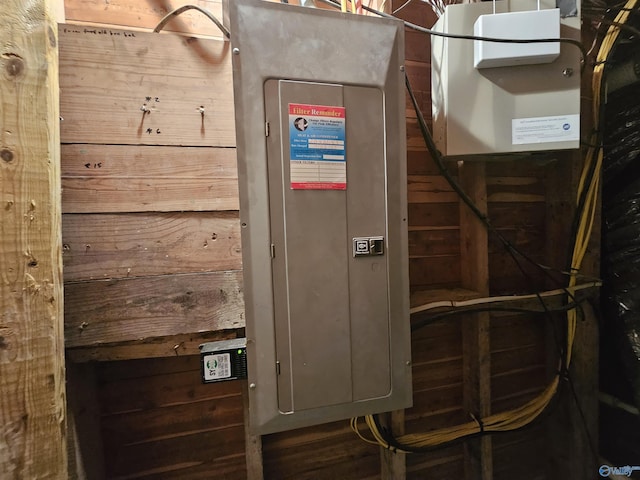 utility room with electric panel