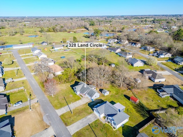 bird's eye view featuring a residential view