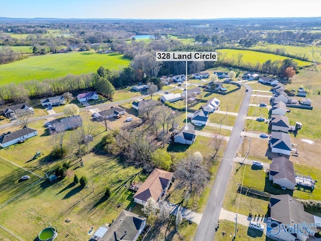 drone / aerial view featuring a residential view