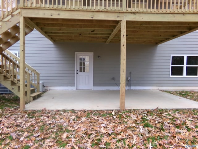 view of patio / terrace featuring a deck