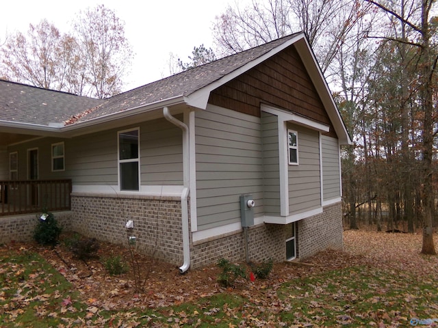 view of side of property