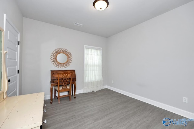 112 Elledge Farm Dr, Hazel Green, AL 35750 - office area featuring wood finished floors and baseboards
