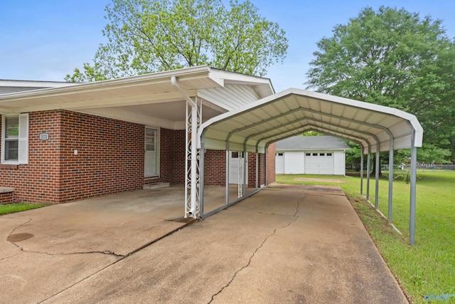 113 Gordon Dr, Athens, AL 35611 - view of parking featuring a carport, entry steps, and driveway