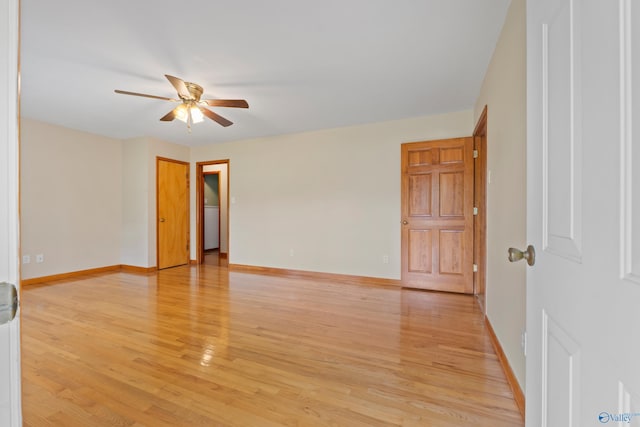 113 Gordon Dr, Athens, AL 35611 - spare room featuring ceiling fan, light wood finished floors, and baseboards