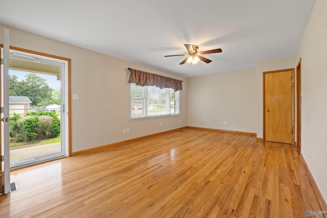113 Gordon Dr, Athens, AL 35611 - unfurnished room featuring a ceiling fan, light wood-style floors, and baseboards