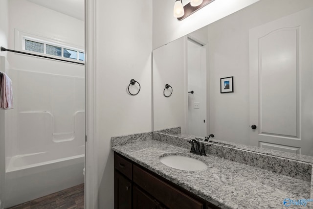 11 SE Braewick Pl, Gurley, AL 35748 - full bath with vanity, wood finished floors, and shower / tub combination
