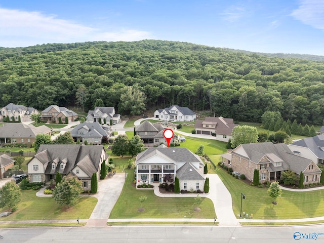 11 SE Braewick Pl, Gurley, AL 35748 - aerial view of residential area featuring a heavily wooded area