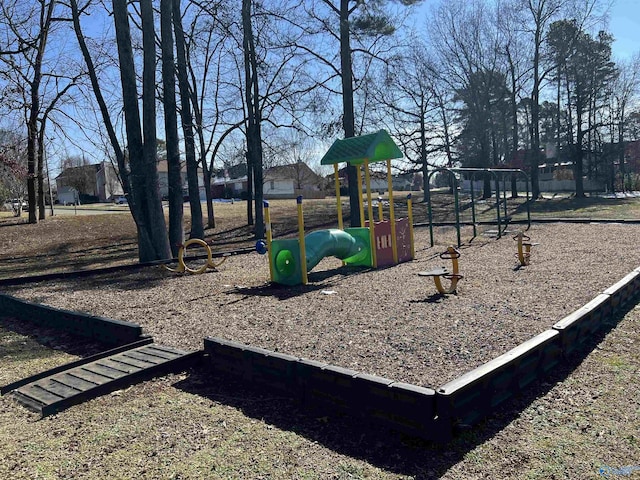 view of jungle gym