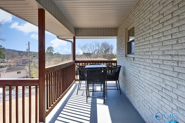 view of balcony