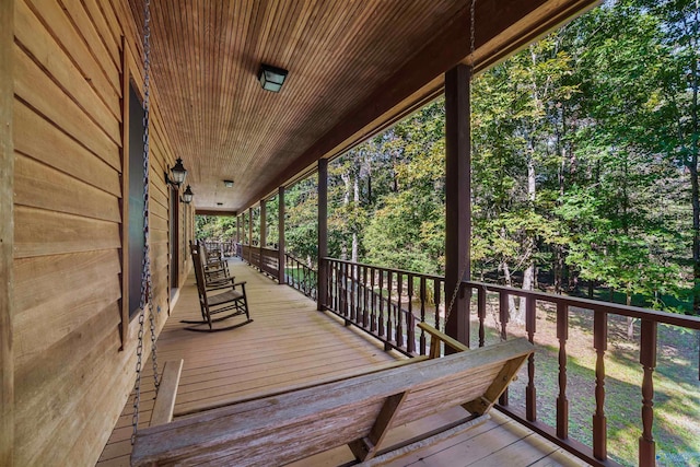 251 Wells St, Mentone, AL 35984 - view of wooden deck