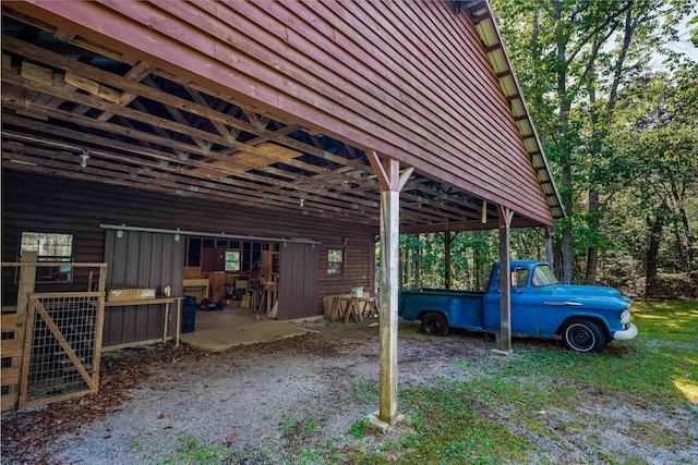 251 Wells St, Mentone, AL 35984 - view of vehicle parking with a carport