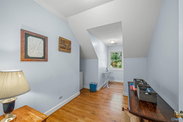 251 Wells St, Mentone, AL 35984 - additional living space featuring wood finished floors, lofted ceiling, and baseboards