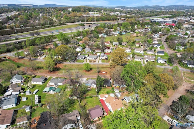 aerial view featuring a residential view