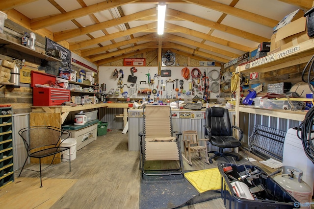 view of storage room