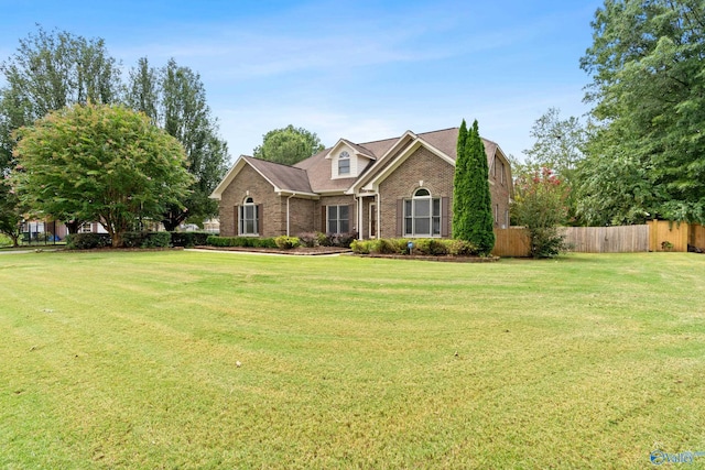 view of front of property with a front yard