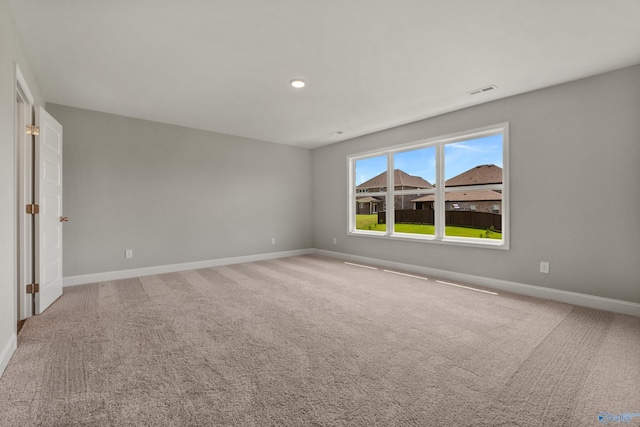 empty room with light carpet