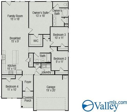 211 Bent Creek Ln, New Market, AL 35761 - room layout