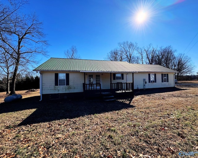 view of ranch-style home