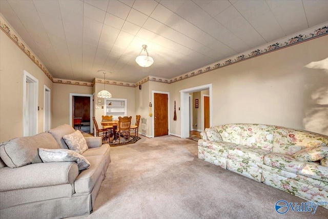 104 Myrtle Pl, Stevenson, AL 35772 - living area featuring light colored carpet and baseboards