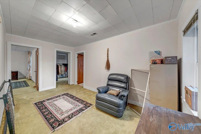 104 Myrtle Pl, Stevenson, AL 35772 - sitting room with carpet flooring and ornamental molding