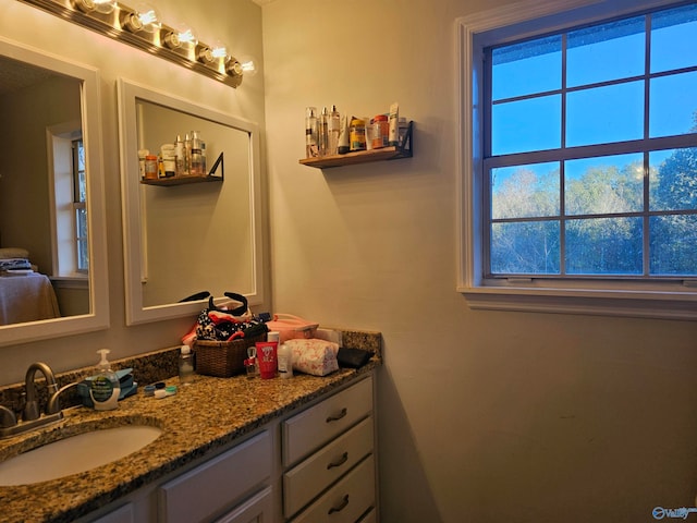 bathroom featuring vanity