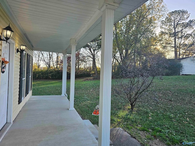 view of patio / terrace featuring a porch