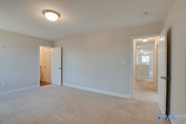 view of carpeted empty room