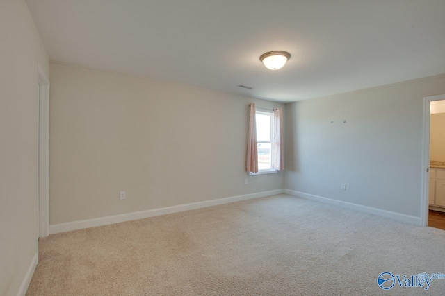 view of carpeted empty room