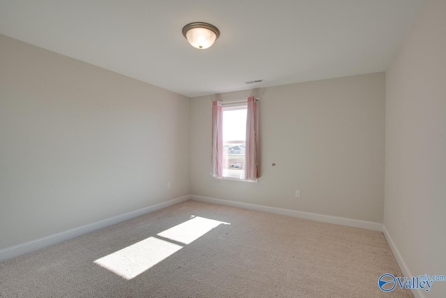 view of carpeted empty room