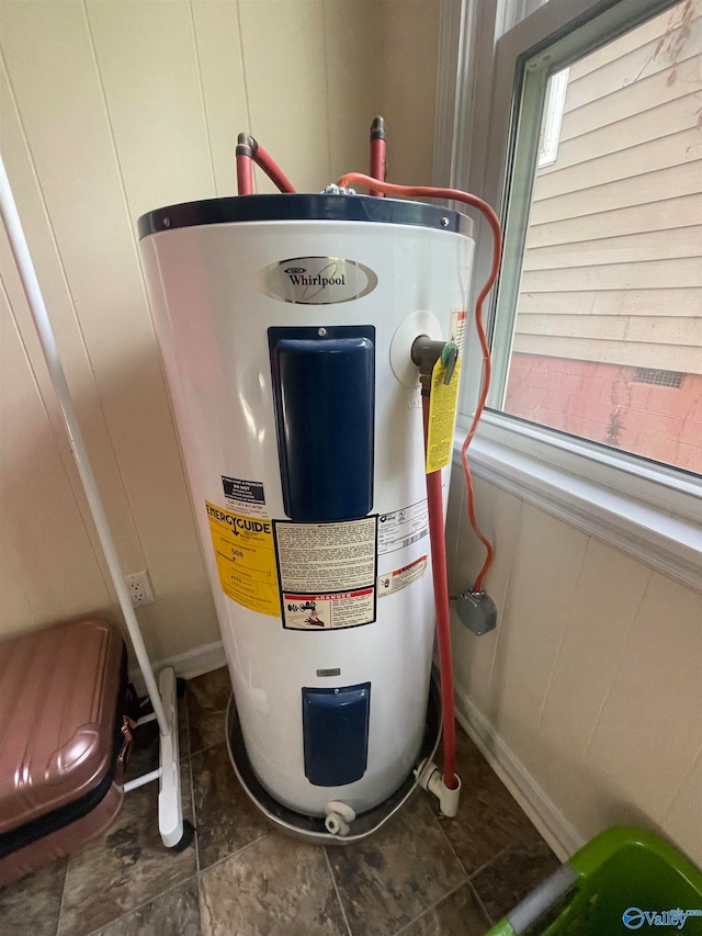 utilities featuring electric water heater