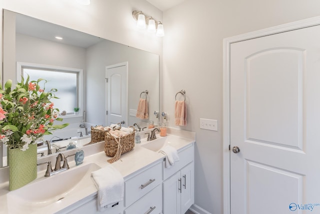 bathroom featuring vanity