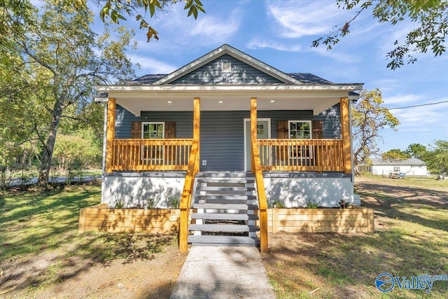bungalow-style home featuring covered porch