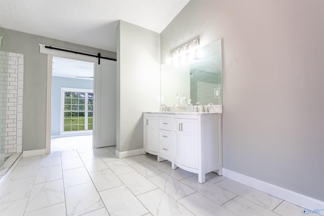 bathroom with vanity