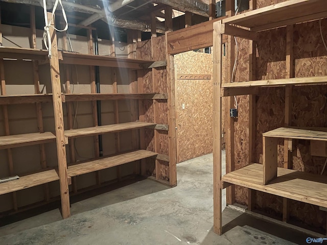 view of storage room