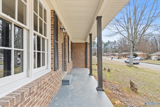 view of patio / terrace with a porch