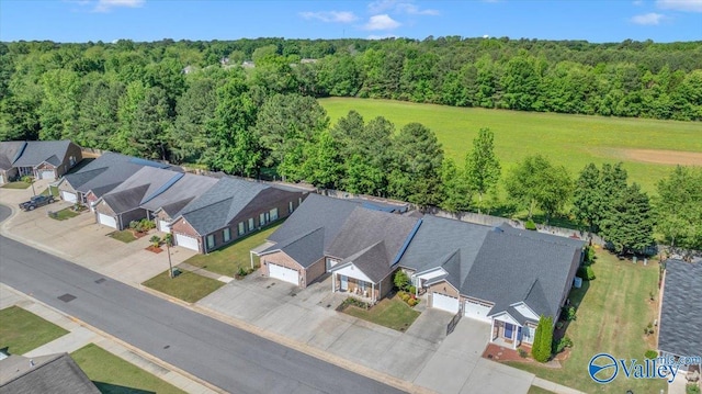 304 Santana Dr, Athens, AL 35611 - aerial view of residential area featuring a forest