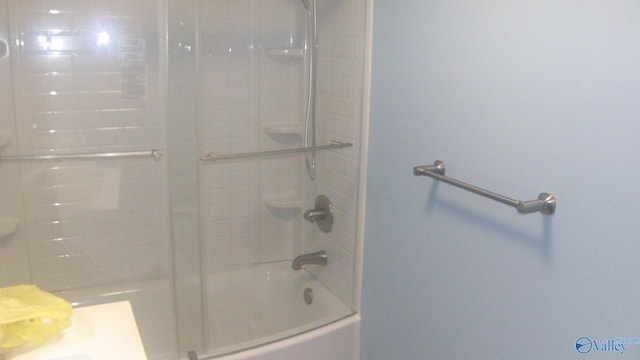 bathroom with shower / bath combination