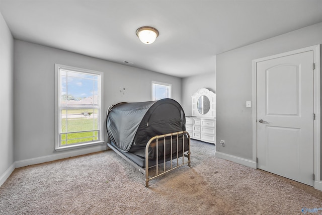 bedroom featuring carpet floors