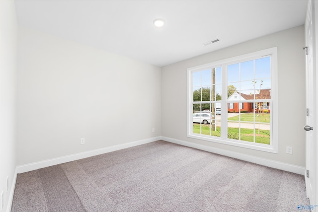 view of carpeted empty room