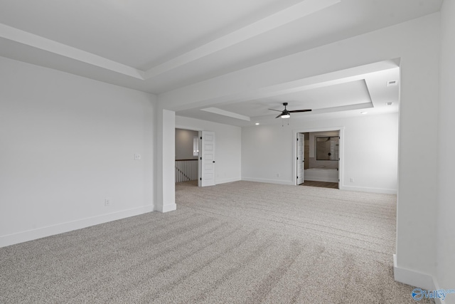 197 Chesire Cove Ln, New Market, AL 35761 - carpeted spare room with a raised ceiling and ceiling fan